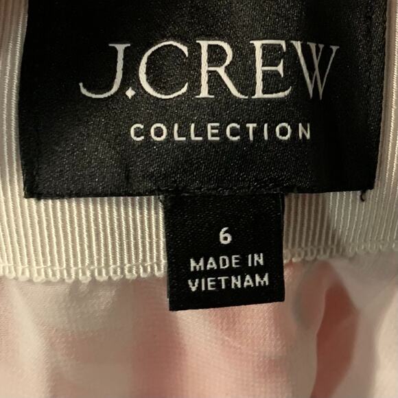 J Crew Collection Women's Plaid Long Ruffle Skirt Size 6 Holiday Party Midi Slit - Picture 5 of 7